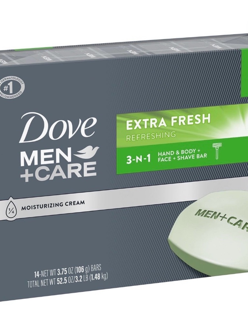 Men+Care Extra Fresh 3-in-1 Hand, Body & Face Shave Bar